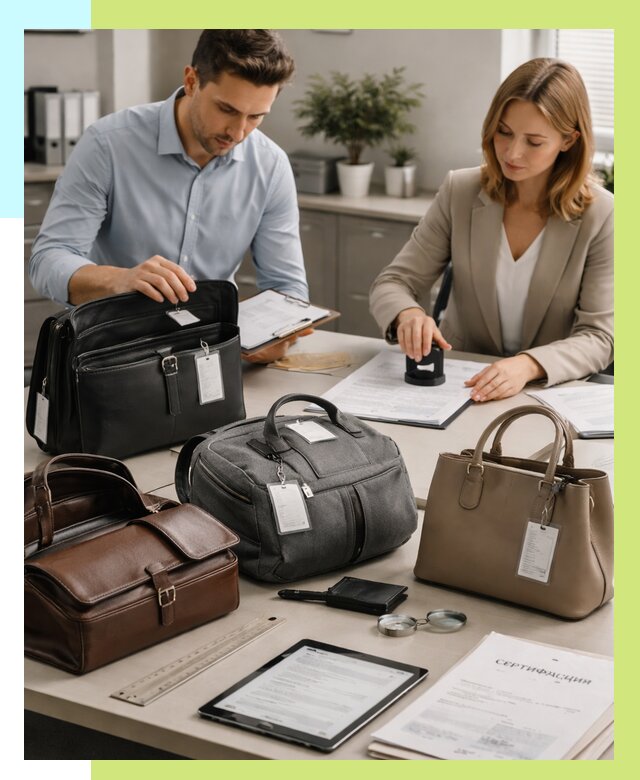 Сертификация сумок в Кисловодске от 8021 руб. | Алешин-Ксл