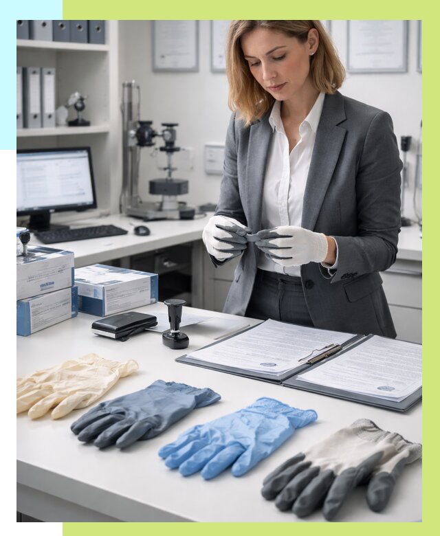 Сертификация перчаток в Кисловодске от 9090 р. | Алешин-Ксл