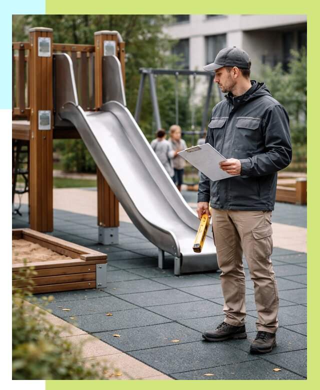 Сертификация детских площадок в Кисловодске от 26735 р. | Алешин-Ксл