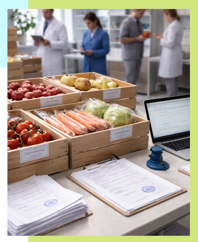 Сертификация овощей и фруктов в Кисловодске от 9090 р. | Алешин-Ксл