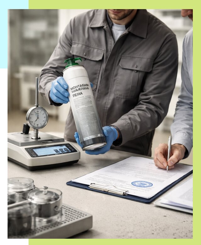 Сертификация монтажной пены в Кисловодске от 16041 р. | Алешин-Ксл