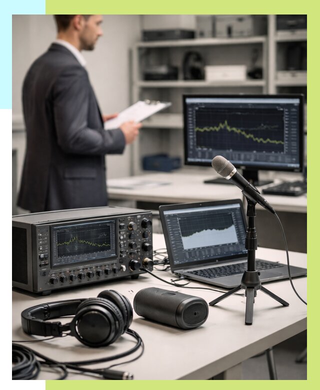 Сертификация аудиотехники в Кисловодске от 16041 р., Алешин-Ксл