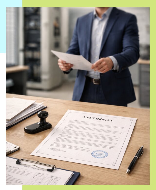 Сертификат на оборудование в Кисловодске от 16041 р. | Алешин-Ксл