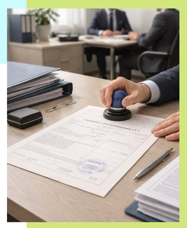 Сертификат происхождения СТ 1 в Кисловодске от 4812 р. | Алешин-Ксл