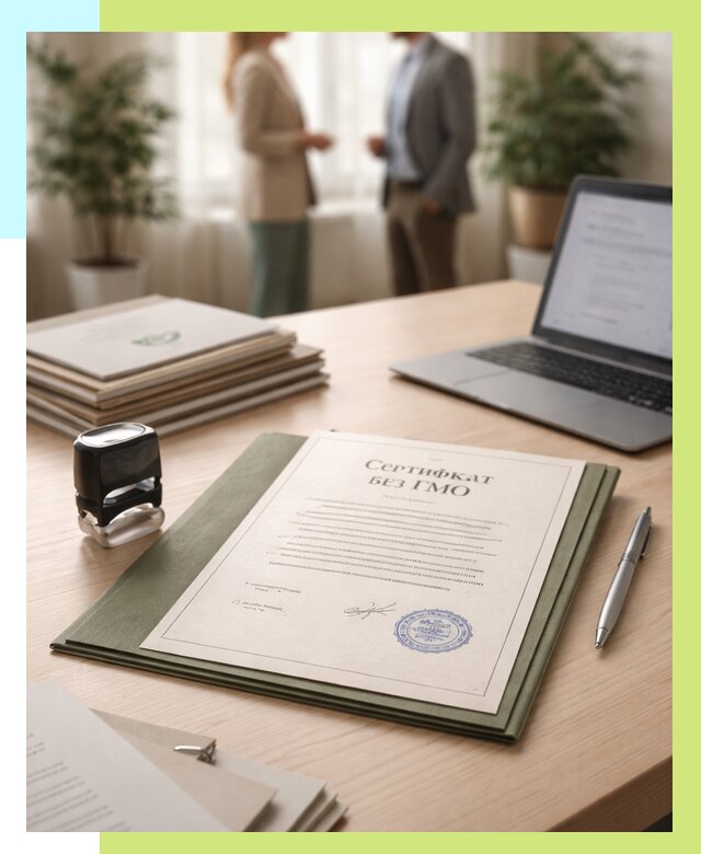 Сертификат без ГМО в Кисловодске от 8021 р. оформить срочно Алешин-Ксл